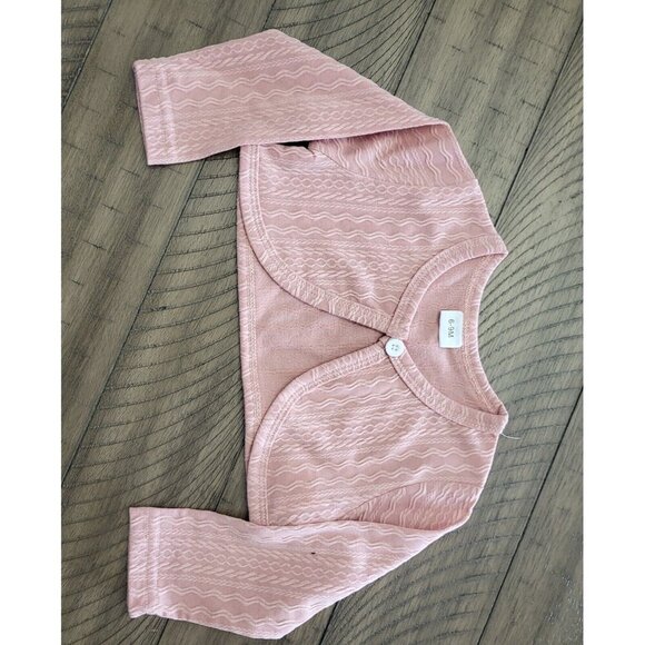 Girls Party Clothing Set, Long Sleeve Coat, Pink, Size 6-9 Months - Picture 8 of 15